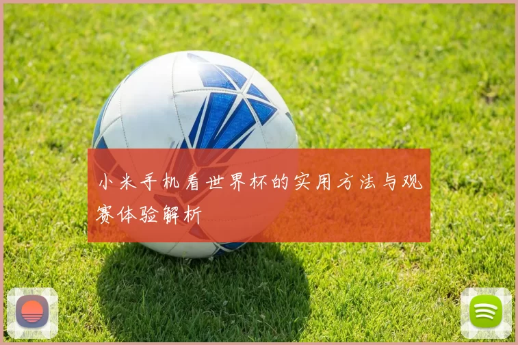 小米手机看世界杯的实用方法与观赛体验解析